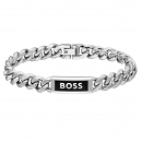 BOSS 1580679M Herren PAnzer-Armband Edelstahl Silberfarben 20cm