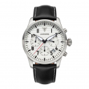 Junkers Herren Armbanduhr Chrono Flieger 9.55.01.03 Lederband schwarz
