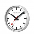 MONDAINE Wanduhr silberfarben, Durchmesser 25cm A990.CLOCK.16SBB