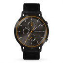 Lilienthal Berlin C01-104-B004CB Chronograph Black Orange Lederband schwarz 42,5mm