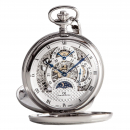 Carl von Zeyten Schutter CVZ0038SL Taschenuhr Handaufzug, Dual Time, Tag-Nacht