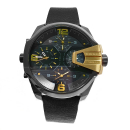 DIESEL Herren Armbanduhr in XL DZ7377, 4xTime, schwarz-roségoldfarben