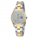 ETT EcoTechTime ELS-11590-12M Goby Funk-Solar Damenuhr Day-Date bicolor