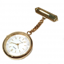 GARDE UMR RUHLA 394170 Damen Taschenuhr bzw. Schwesternuhr Goldfarben Pulsmesserskala
