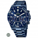 Jaguar Herren Armbanduhr Connected J930-1 Saphirglas 20 ATM 46mm Smartwatch Hybrid, blau