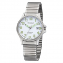 Regent unisex 36mm Armbanduhr F-1349 Saphirglas Datum Zugband 10ATM